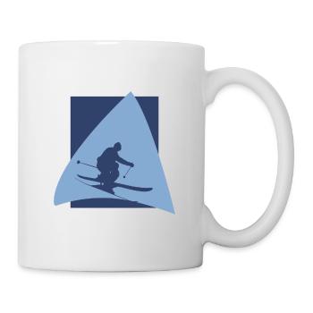 Skifahren Schifahren - Tasse - Weiß - Rechts