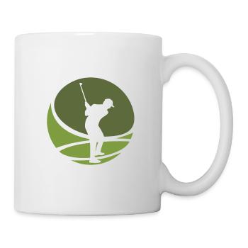 Golfer Golfer Golfball - Tasse - Weiß - Rechts