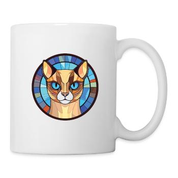 Race de chat siamois coloré aquarelle Illustration - Mug blanc - blanc - Droite