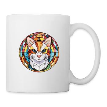 Illustration à l’aquarelle colorée de chat Van turc - Mug blanc - blanc - Droite
