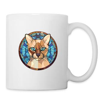 Chat tonkinois coloré aquarelle pour animaux de compagnie Illustration - Mug blanc - blanc - Droite