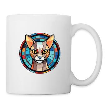 Burmilla Cat Colorful Watercolor Pet Illustration - Mug - white - Right