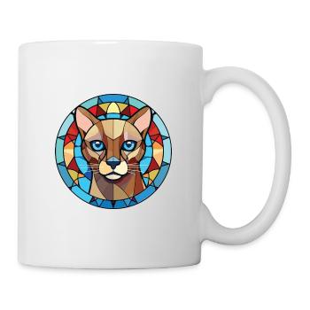 Chat tonkinois coloré aquarelle pour animaux de compagnie Illustration - Mug blanc - blanc - Droite
