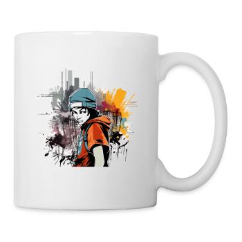 Urbanes Théo - Tasse - Weiß - Rechts