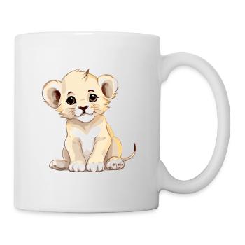 Lopi le bébé lion - Mug blanc - blanc - Droite