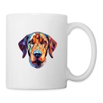 Amerikanischer Leopardenhund Hunderasse Aquarellglas - Tasse - Weiß - Rechts