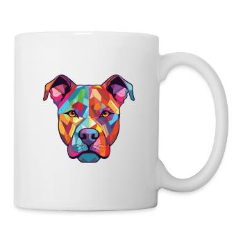American Pitbull Terrier Dog Breed Watercolor - Mug - white - Right