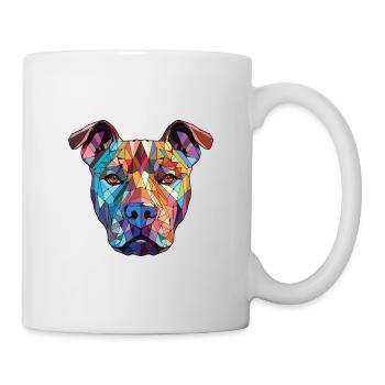 American Pitbull Terrier Dog Breed Watercolor - Mug - white - Right