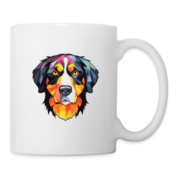 Appenzeller Sennenhund Dog Breed Watercolor Glass - Mug - white - Right