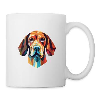 Bavarian Mountain Hound Dog Breed Watercolor Glass - Mug - white - Right