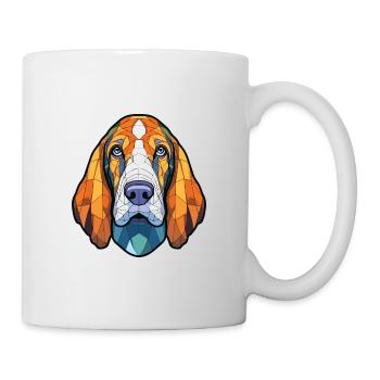 Basset Bleu De Gascogne Chien Race Aquarelle Verre - Mug blanc - blanc - Droite