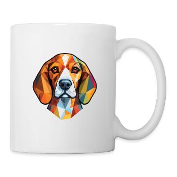 Beagle Small Scent Hound Dog Breed Watercolor - Mug - white - Right