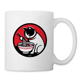 Ramen Eating Cat - Mug - white - Right
