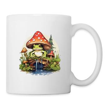 Frog Mushroom Cottagecore - Mug - white - Right