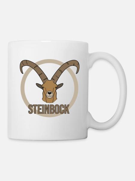 Steinbock Sternzeichen Horoskop - Tasse - Weiß