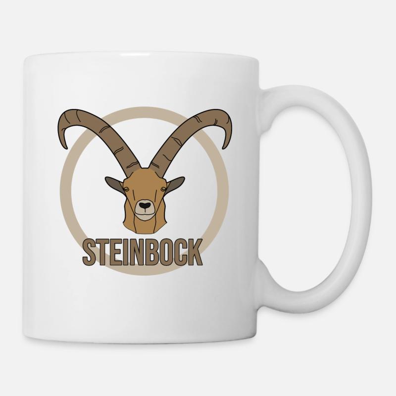 Steinbock Sternzeichen Horoskop - Tasse - Weiß