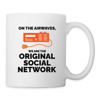 Amateur Ham Radio Operator Original Social Network - Mug - white - Right