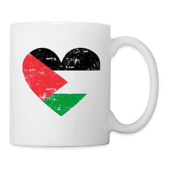 Palestine Flag Heart - Mug - white - Right