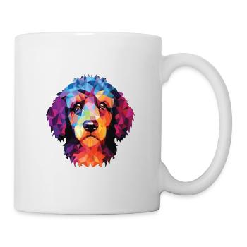 Barbet chien race coloré aquarelle Illustration - Mug blanc - blanc - Droite