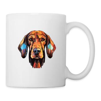 Schwarzwälder Hund Rasse Buntes Aquarell - Tasse - Weiß - Rechts