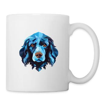 Blaue Picardie Spaniel Hunderasse buntes Aquarell - Tasse - Weiß - Rechts