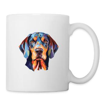 Bluetick Coonhound Dog Breed Colorful Watercolor - Mug - white - Right