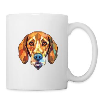 Bosnischer grobhaariger Jagdhund Hunderasse Aquarell - Tasse - Weiß - Rechts