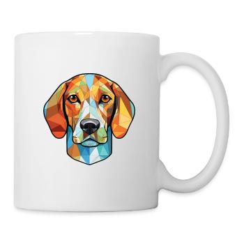 Canarian Warren Hound chien race verre aquarelle - Mug blanc - blanc - Droite