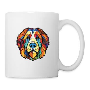 Caucasian Ovcharka Dog Breed Colorful Watercolor - Mug - white - Right