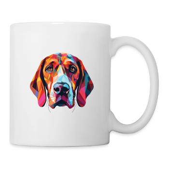 Bruno Jura Hund Rasse Aquarell Illustration - Tasse - Weiß - Rechts