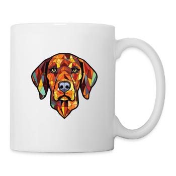Burgos Pointer chien race aquarelle Illustration - Mug blanc - blanc - Droite