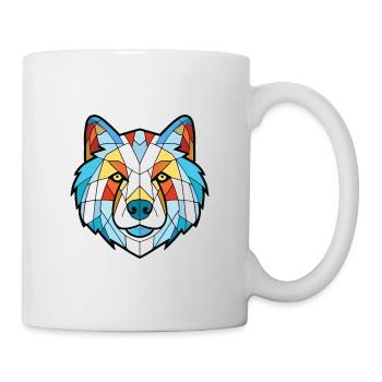 Illustration à l’aquarelle de race de chien esquimau canadien - Mug blanc - blanc - Droite
