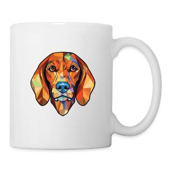 Bosnischer rauer Jagdhund Hunderasse Aquarell - Tasse - Weiß - Rechts