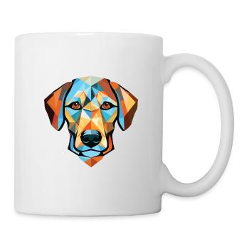 Braque Français Hunderasse Aquarell Illustration - Tasse - Weiß - Rechts
