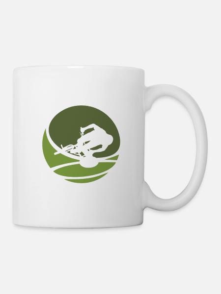 MTB MTB Mountainbike - Tasse - Weiß