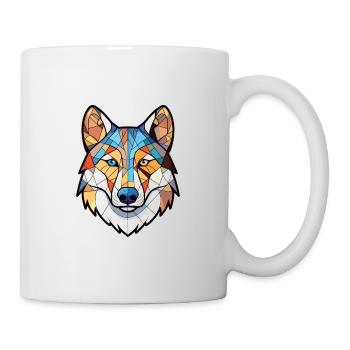 Labrador canadien Husky chien race aquarelle verre - Mug blanc - blanc - Droite