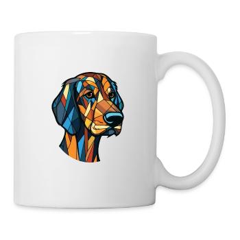 Braque Saint Germain Hunderasse Buntes Aquarell - Tasse - Weiß - Rechts