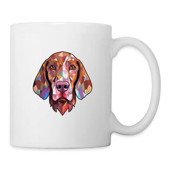 Bracco Italiano race chien aquarelle illustration - Mug blanc - blanc - Droite