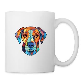 Billy Dog Breed Illustration aquarelle colorée - Mug blanc - blanc - Droite