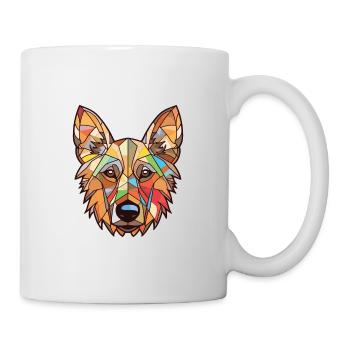 Berger Picard Hunderasse Aquarell Illustration - Tasse - Weiß - Rechts