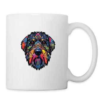 Terrier russe noir chien race verre aquarelle - Mug blanc - blanc - Droite