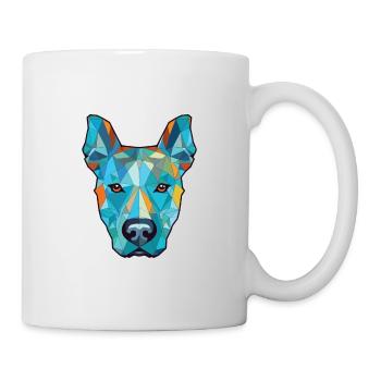 Bleu Thai Ridgeback chien race aquarelle colorée - Mug blanc - blanc - Droite