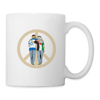 Israel, Palästina, der Wunsch nach Frieden - Tasse - Weiß - Rechts