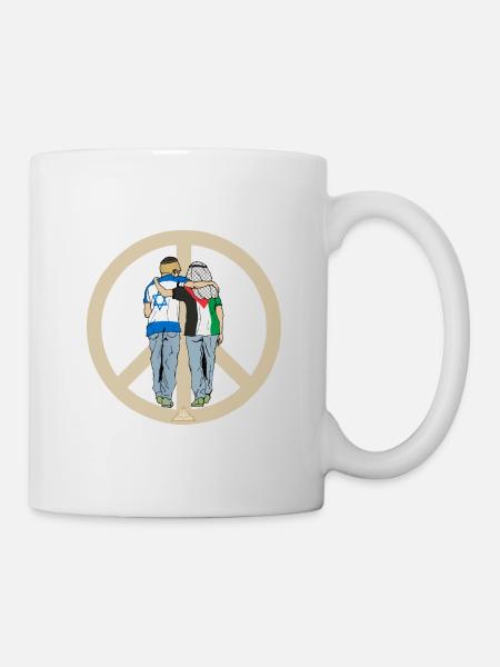 Israel, Palestine, a wish for peace - Mug - white