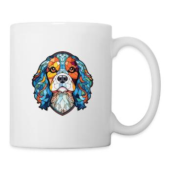 Cavalier King Charles Spaniel chien race aquarelle - Mug blanc - blanc - Droite
