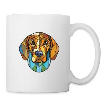 Illustration à l’aquarelle de race de chien Fousek Cesky - Mug blanc - blanc - Droite