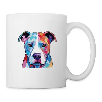 Dogo Argentino Dog Breed Watercolor Illustration - Mug - white - Right
