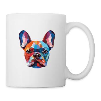Bouledogue Français chien race aquarelle Illustration - Mug blanc - blanc - Droite