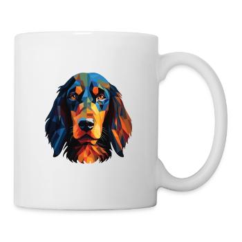 Gordon Setter chien race Illustration à l’aquarelle - Mug blanc - blanc - Droite