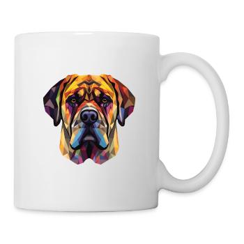 Englische Doggen-Hunderasse Aquarell-Illustration - Tasse - Weiß - Rechts
